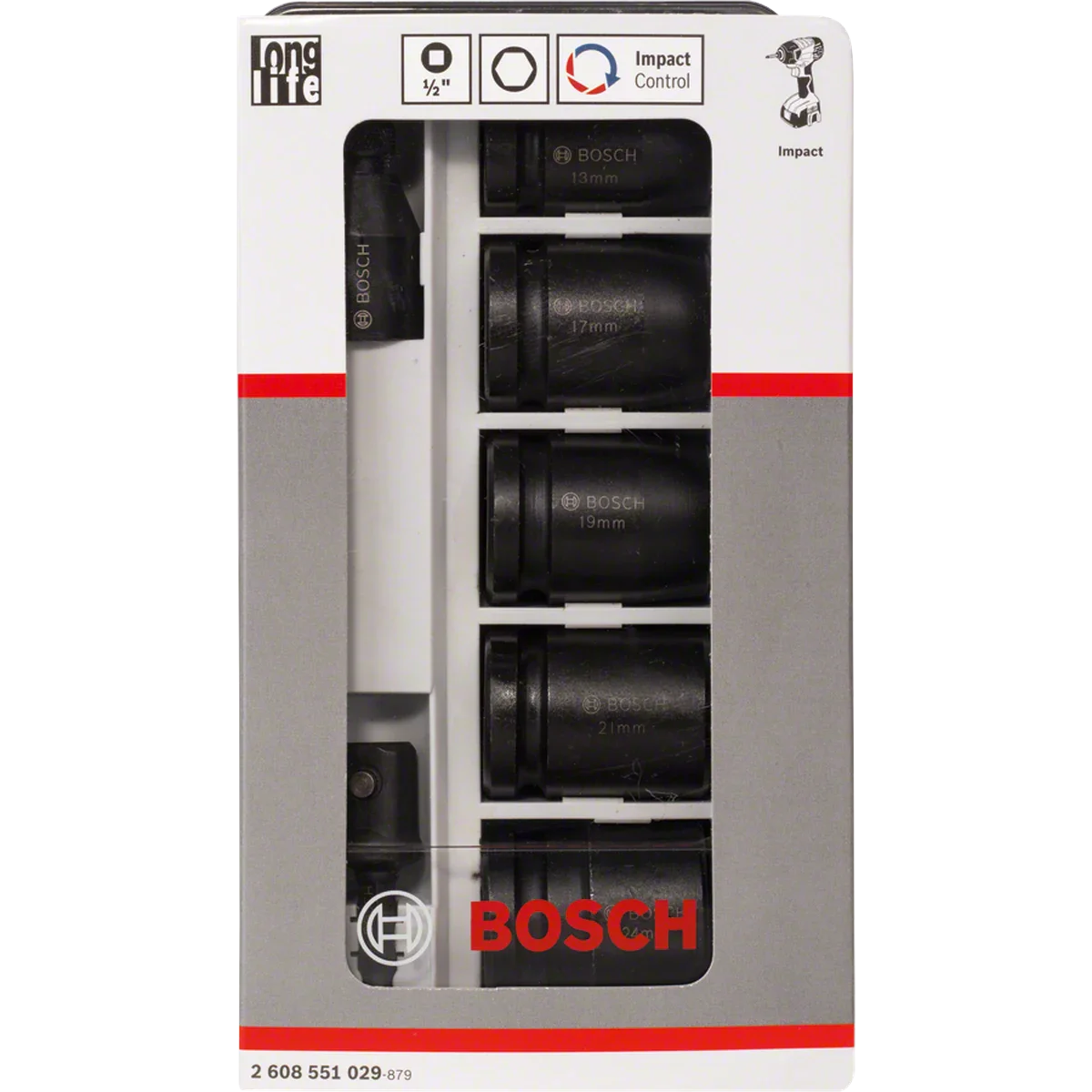 7-piece socket set 13 - 24 mm — 1