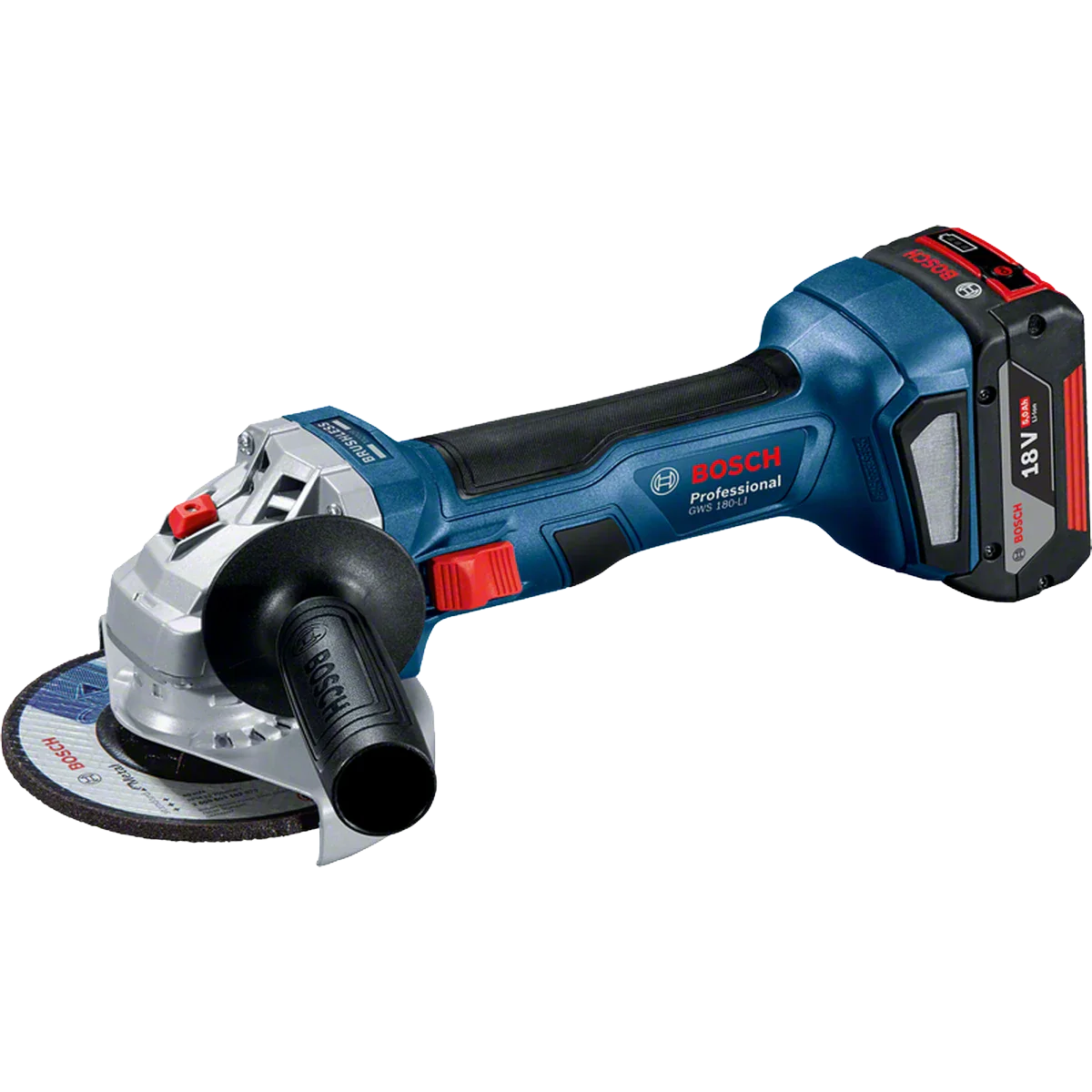 Combo Kit: Cordless combi GSR 185-LI + cordless angle grinder GWS 180-LI + cordless rotary hammer GBH 180-LI + 2 x 4.0 Ah batteries in bag Professional — 2