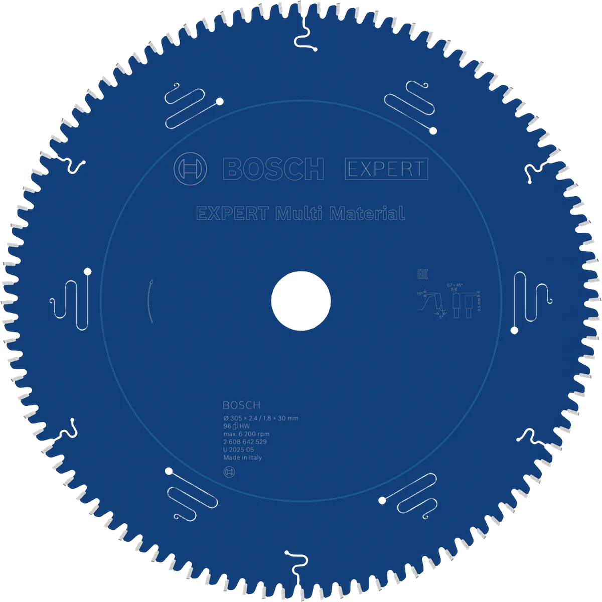 EXPERT Multi Material Circular Saw Blade, 305 x 2.4/1.8 x 30 mm, T96 — 1