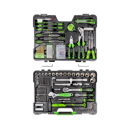 302-PIECE TOOL CASE WITH 1/2" AND 1/4" HEX SOCKETS – ZINC-PLATED FINISH