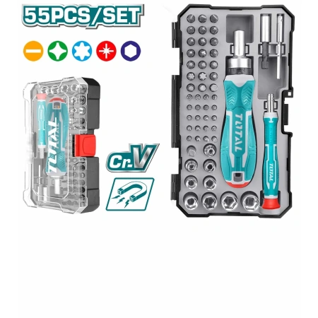 TACSD30556 55 Pcs Screwdriver Bits Set