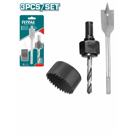 TACSH1031 3 Pcs Lock Installation Hole Saw Set