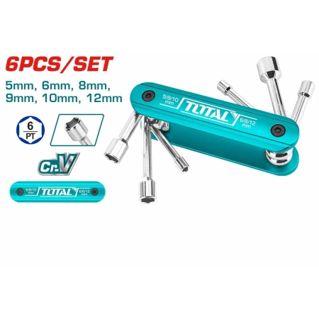 THFND061 6 Pcs Folding Nut Driver Set