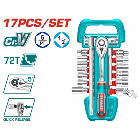 THT121171 17 Pcs 1/2″ Socket Set