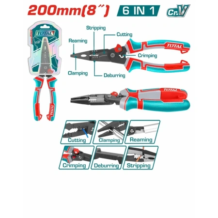 THTMF286 6-in-1 Multi-function Long Nose Pliers