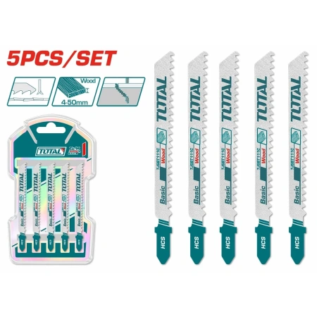 TJSBT111C 5 Pcs Jig Saw Blade Set for Wood