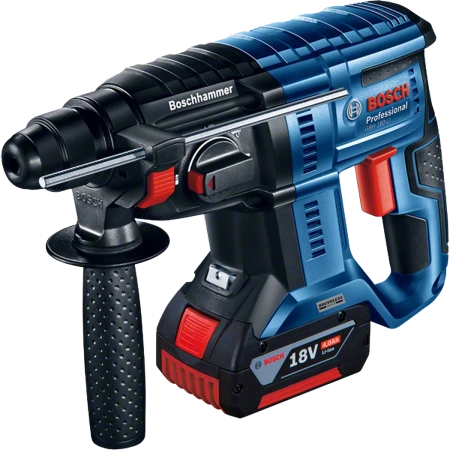 Combo Kit: Cordless combi GSR 185-LI + cordless angle grinder GWS 180-LI + cordless rotary hammer GBH 180-LI + 2 x 4.0 Ah batteries in bag Professional