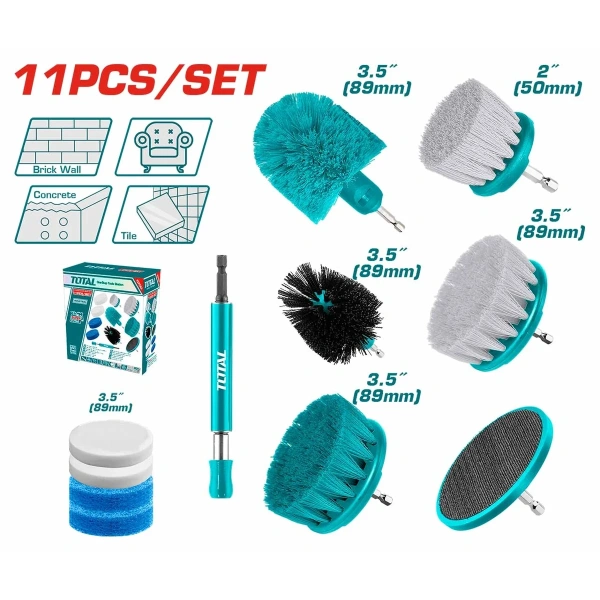TACB1101 11 Pcs Cleaning Brush Set
