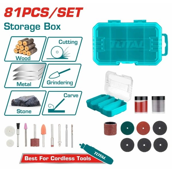 TAKMG8081 81 Pcs Accessories for Mini Drill