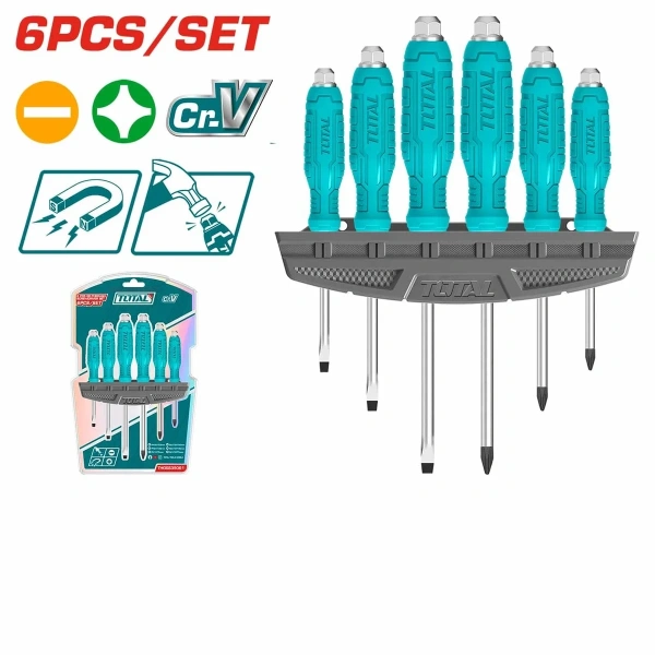THGSS35061 6 Pcs Go-through Screwdriver Set