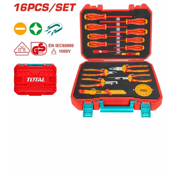THKITH1601 16 Pcs Insulated Hand Tools Set