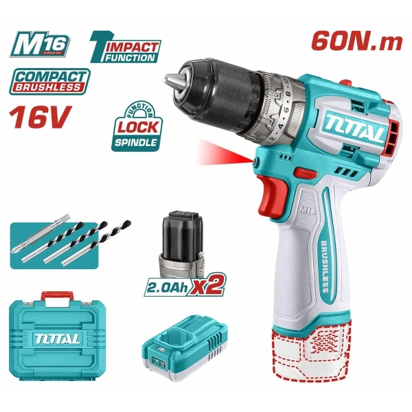TIDLI16682 Compact Brushless Li-ion Impact Drill