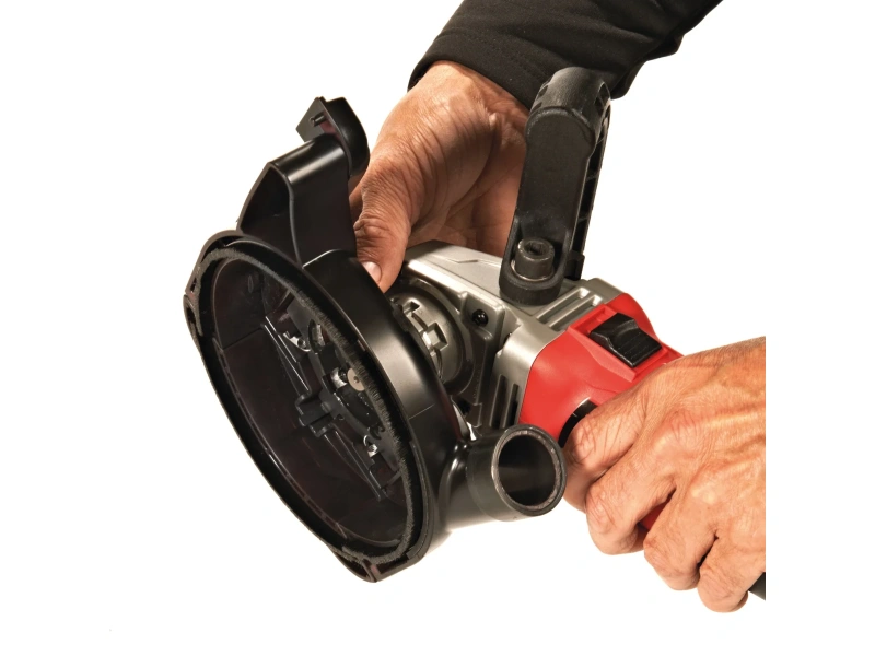 1,550W angle grinder with grinding guard