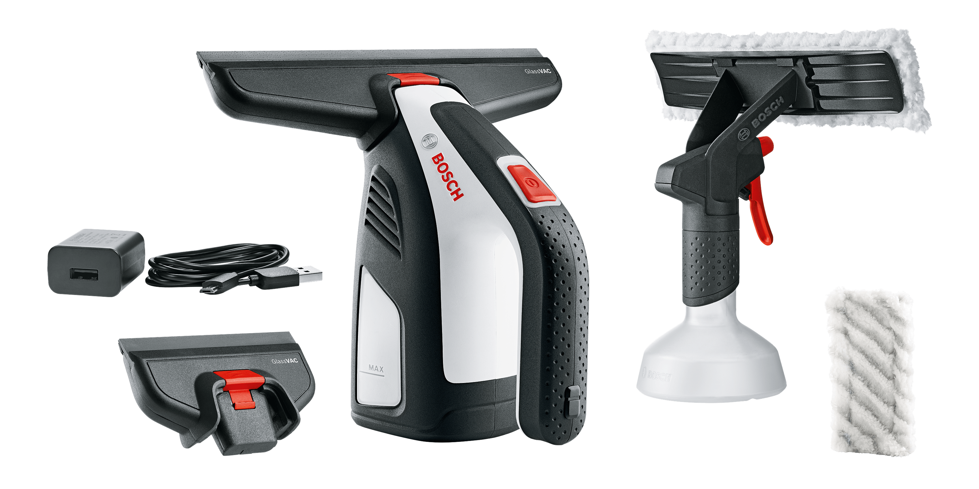 GlassVAC Solo Plus - With spray bottle