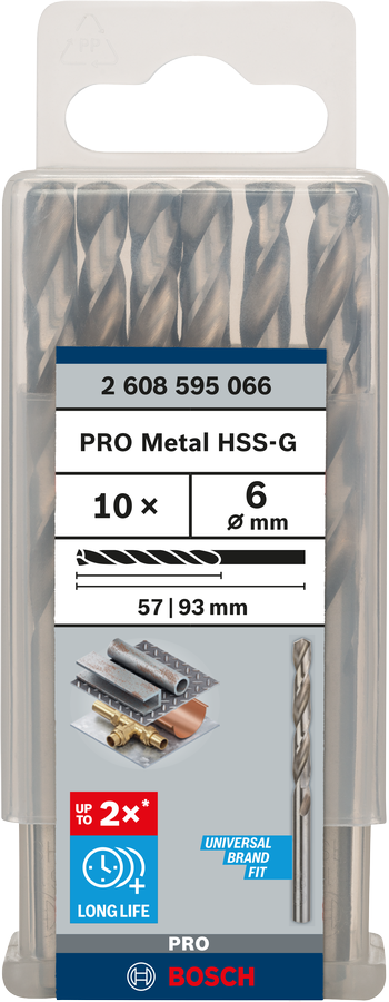 PRO Metal HSS-G Twist Drill Bit Standard Length