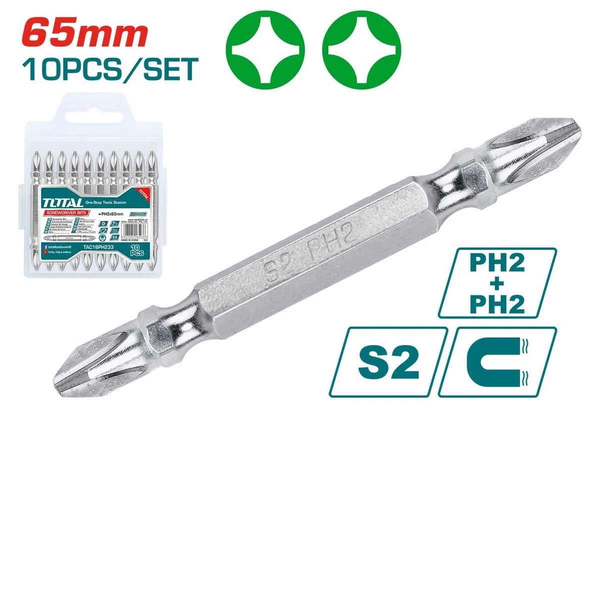 TAC16PH233 10 Pcs Screwdriver Bit