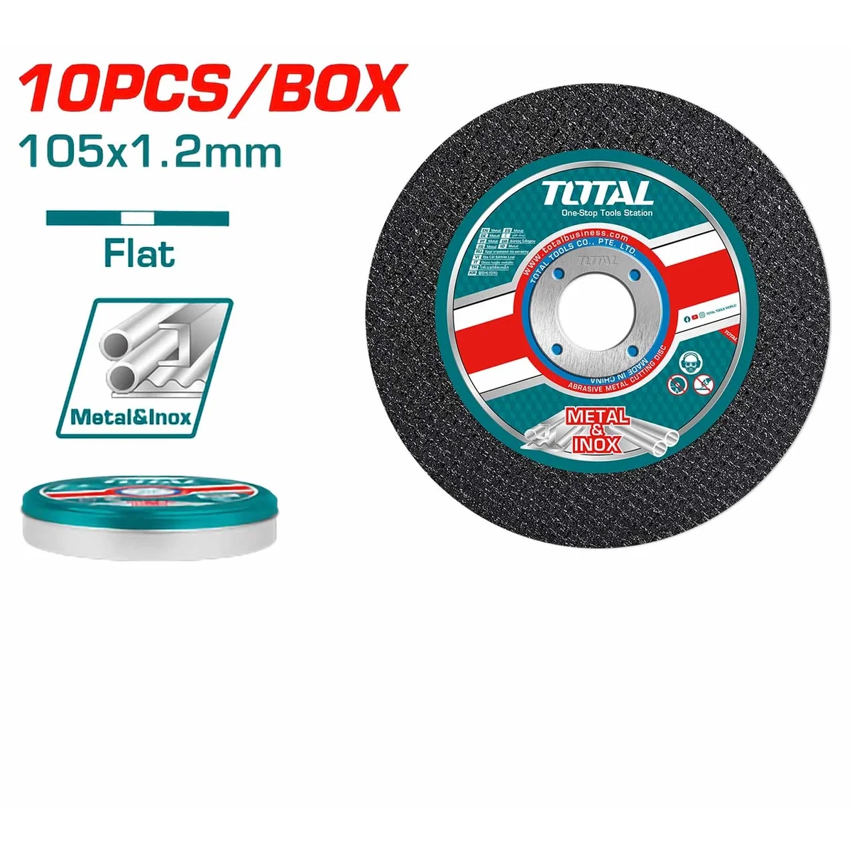 TAC2211005 10 Pcs Abrasive Metal Cutting  Disc Set