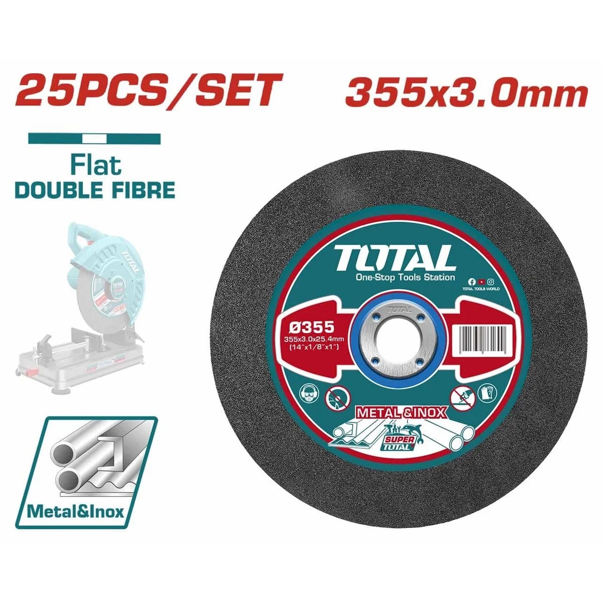 TAC2303558 25 Pcs Abrasive Metal Cutting Disc