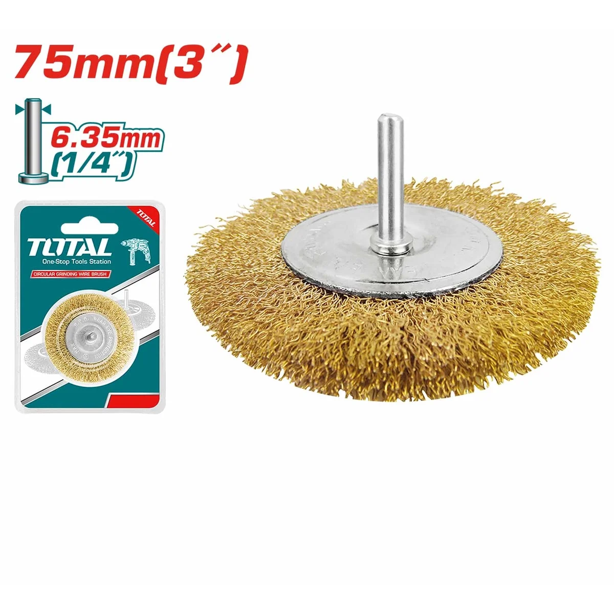 TAC34031 Wire Wheel Brush with Shank