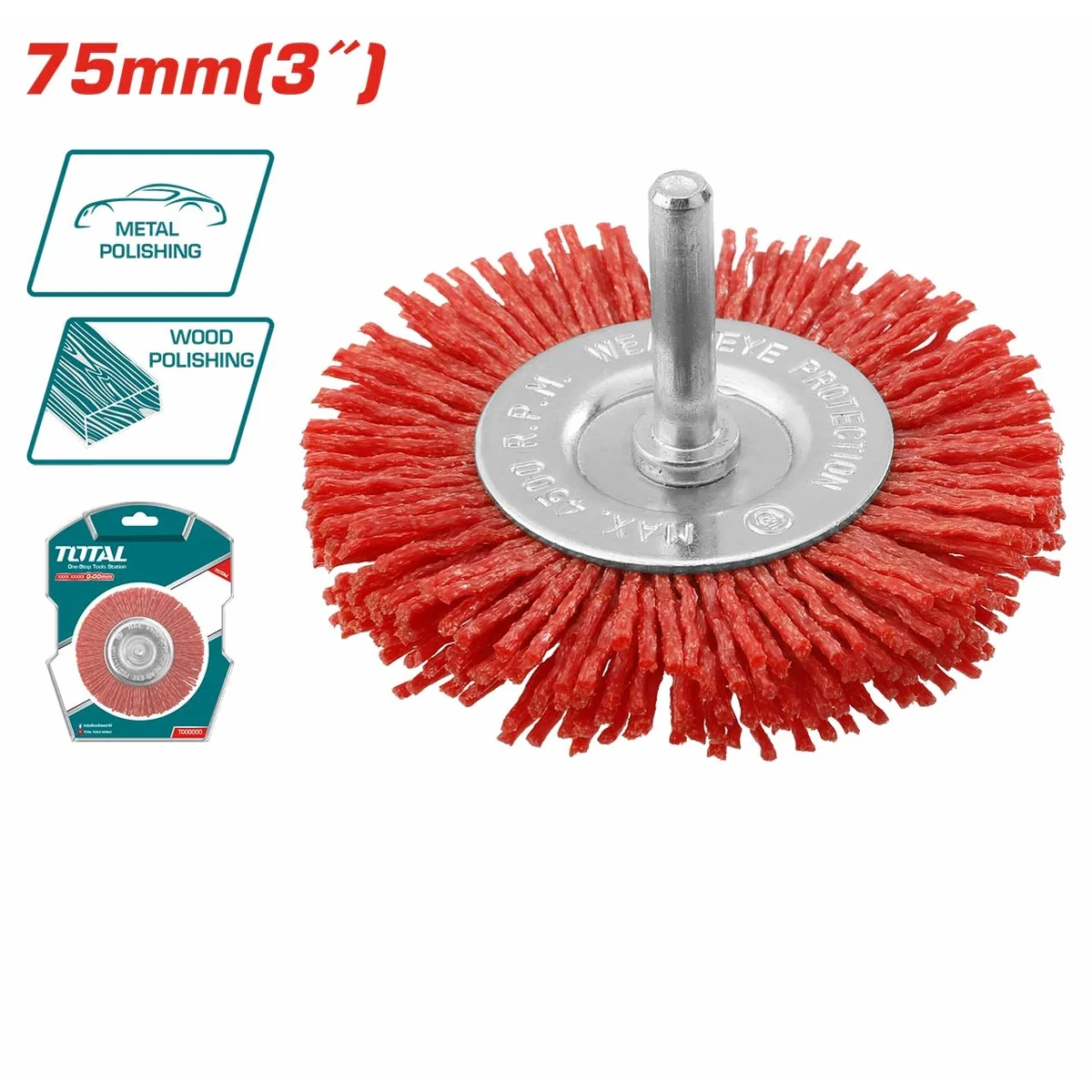 TAC34035 Nylon Wheel Brush with Shank