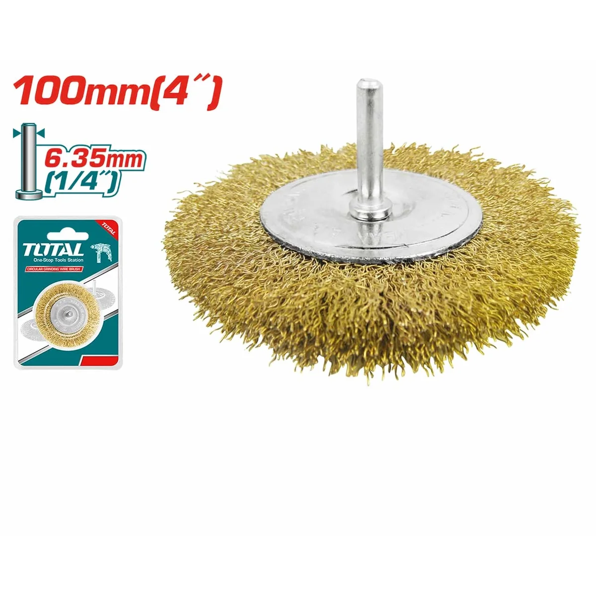 TAC34041 Wire Wheel Brush with Shank