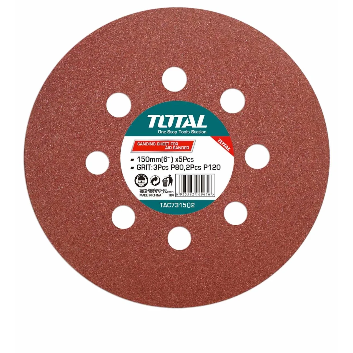 TAC731502 5 Pcs Sanding Sheet