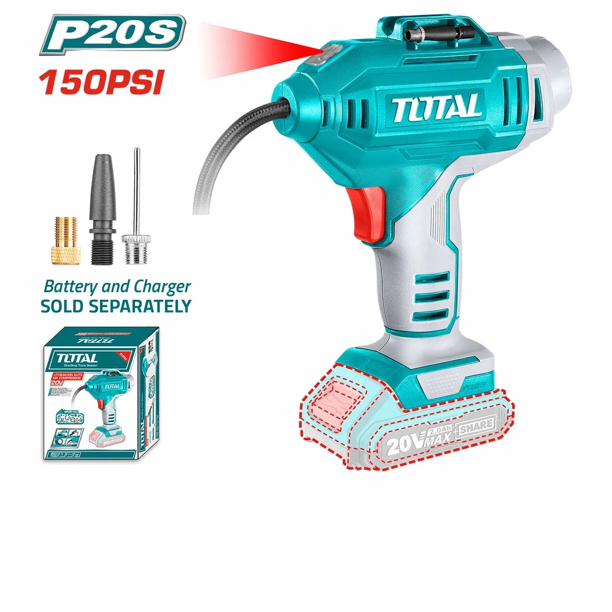 TACLI2018 Li-ion Auto Air Compressor