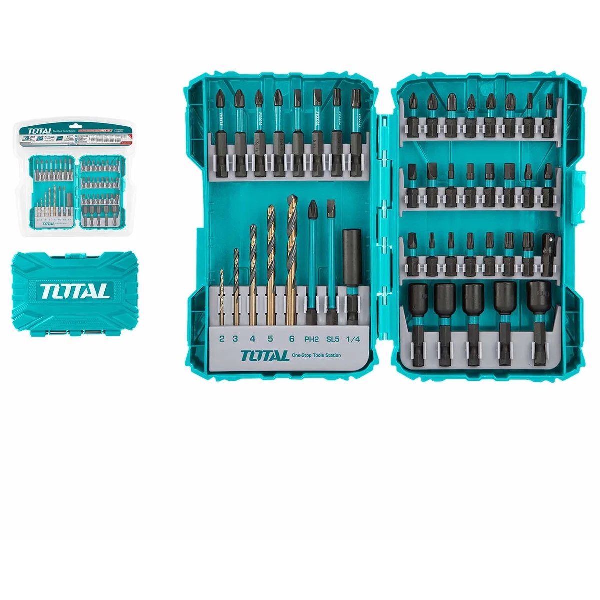 TACSDL24502 45 Pcs Impact Screwdriver Bits Set