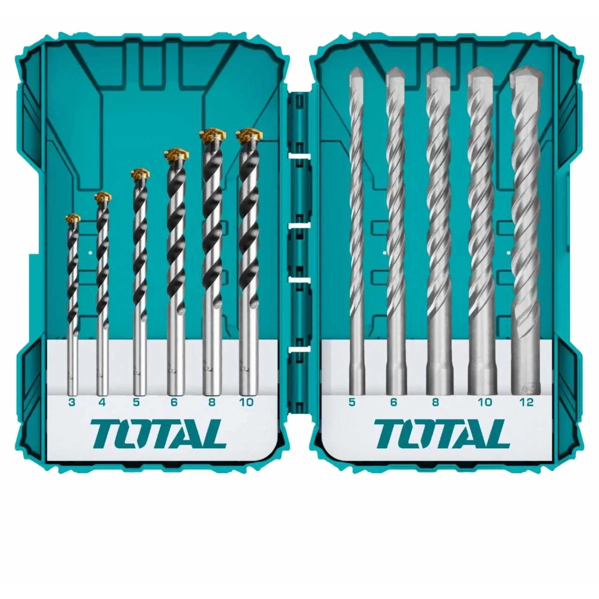 TACSDL31101 11 Pcs Concrete and Hammer Drill Bits Set