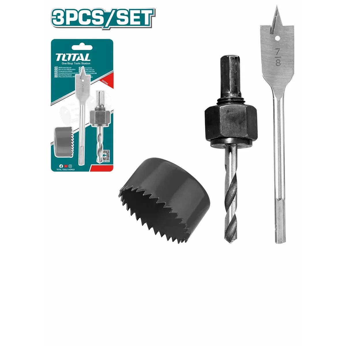 TACSH1031 3 Pcs Lock Installation Hole Saw Set