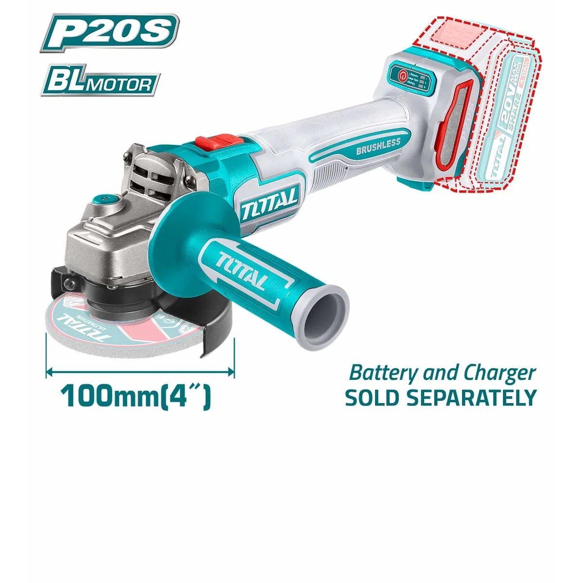 TAGLI21104 Li-ion Angle Grinder