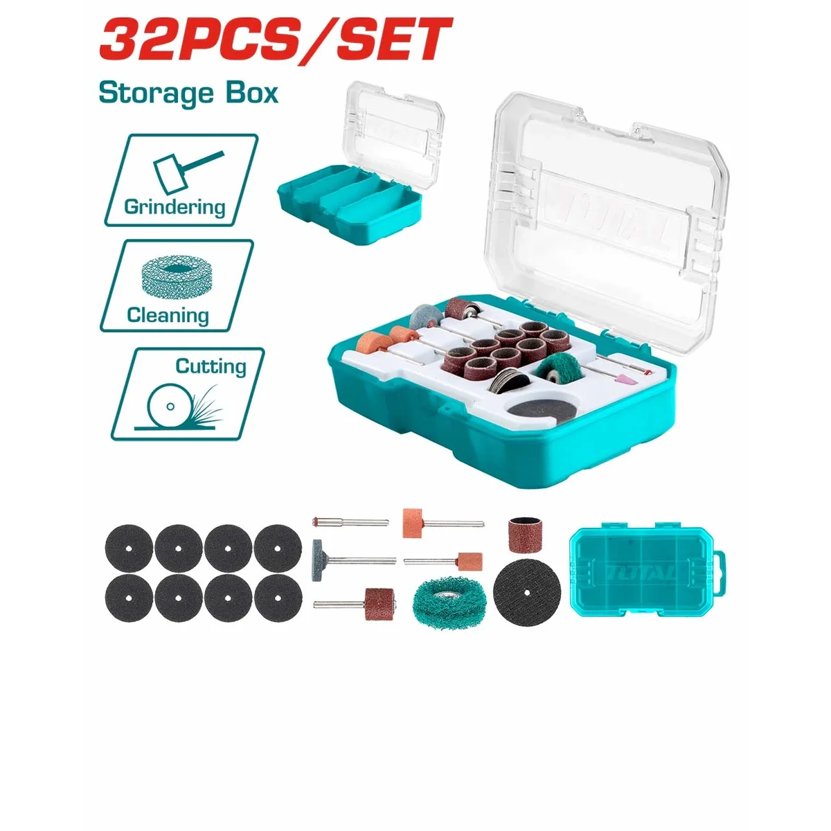 TAKMG5031 32 Pcs Sanding & Grinding Set for Mini Drill