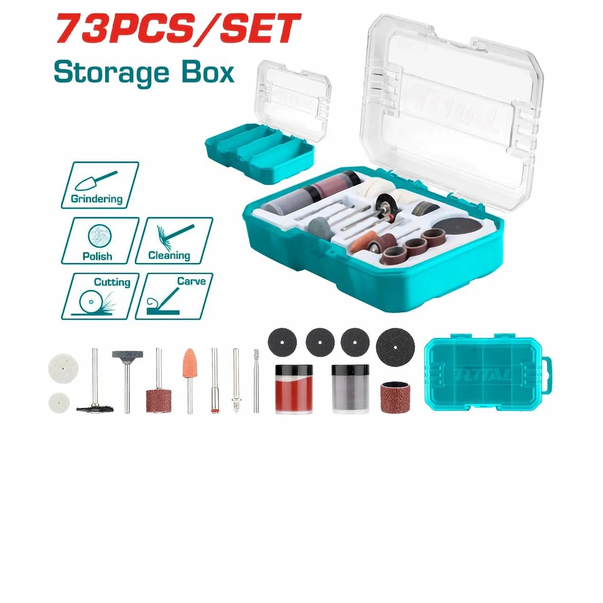 TAKMG7072 73 Pcs General Use Set for Mini Drill