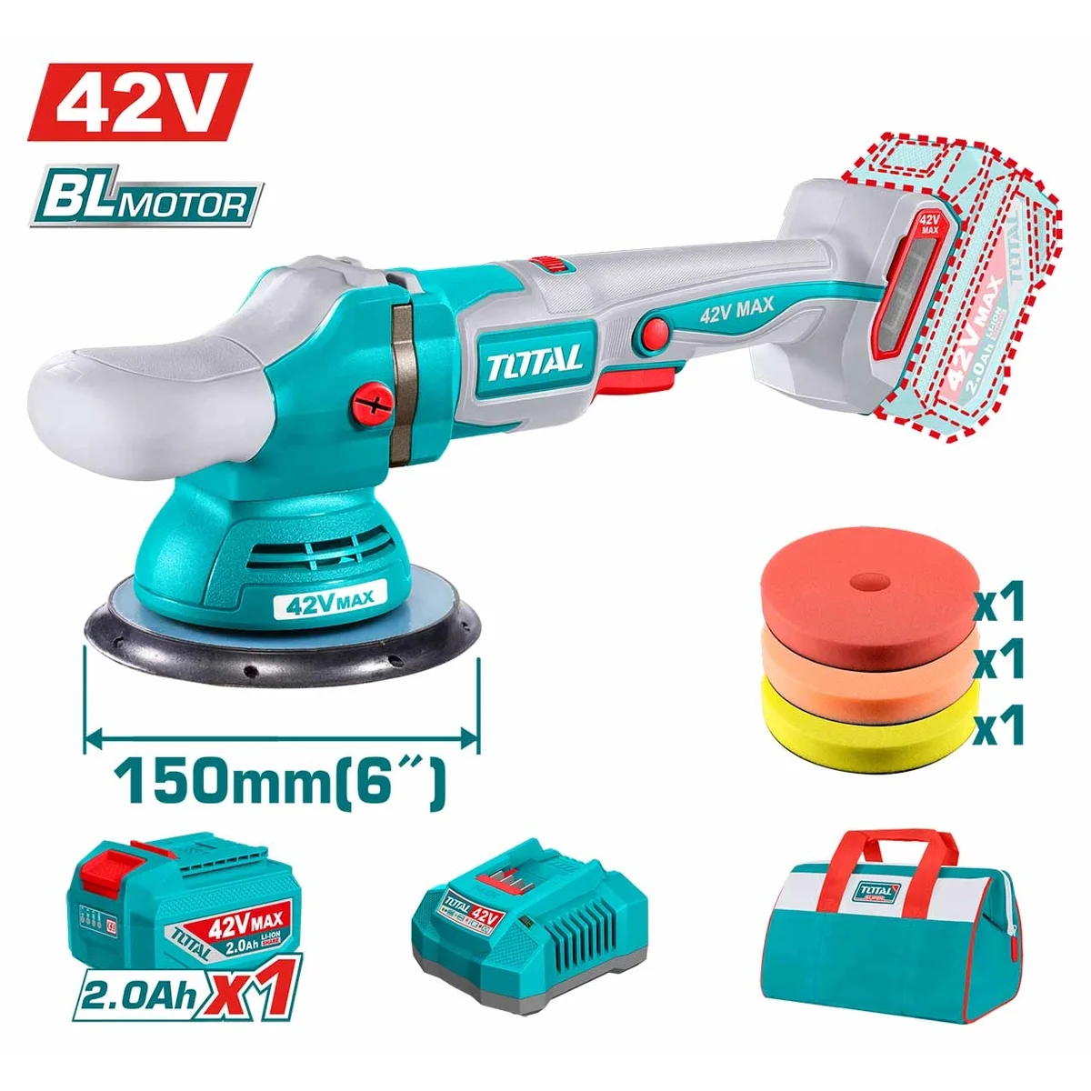 TAPLI42151 Li-ion Brushless Polisher