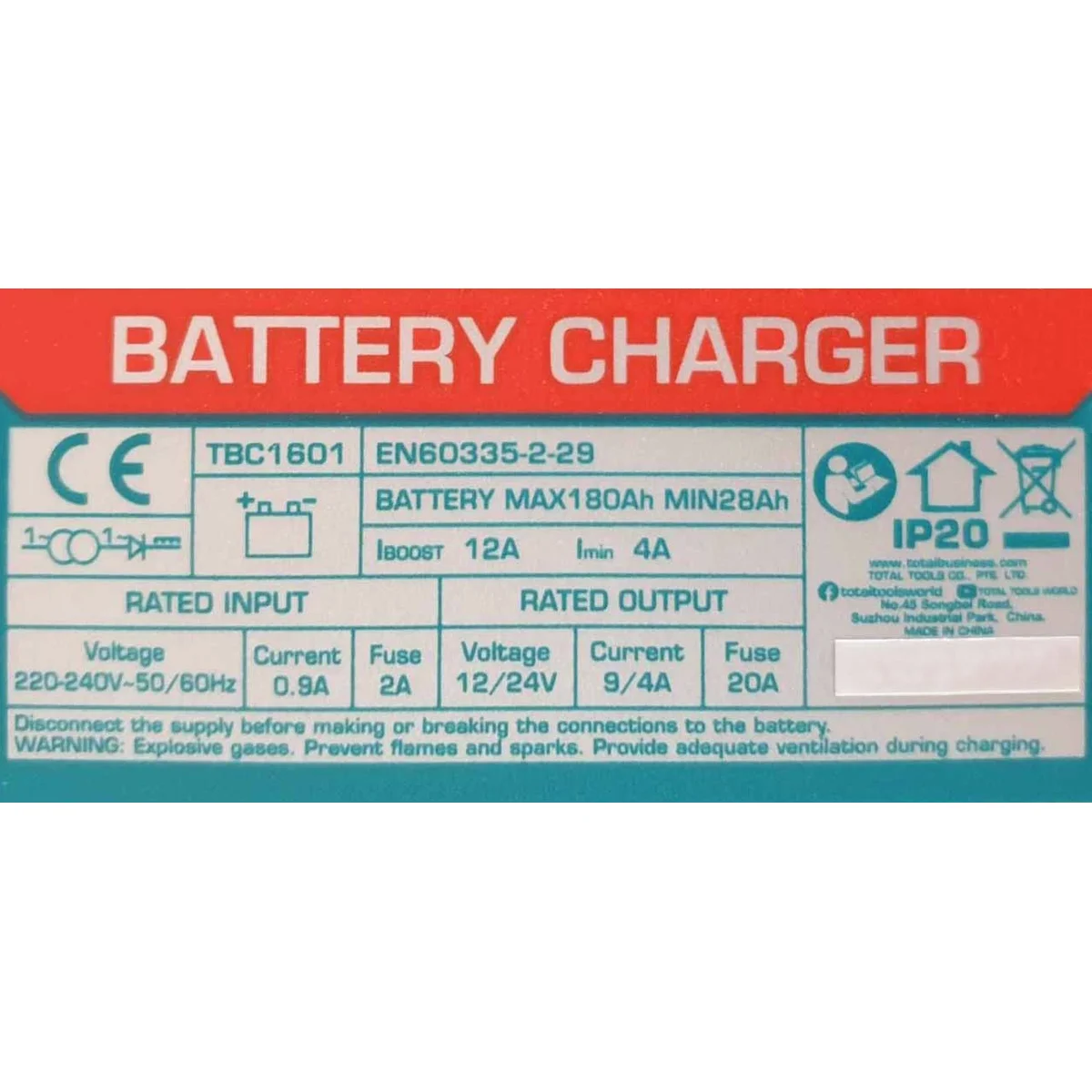 TBC1601 Battery Charger