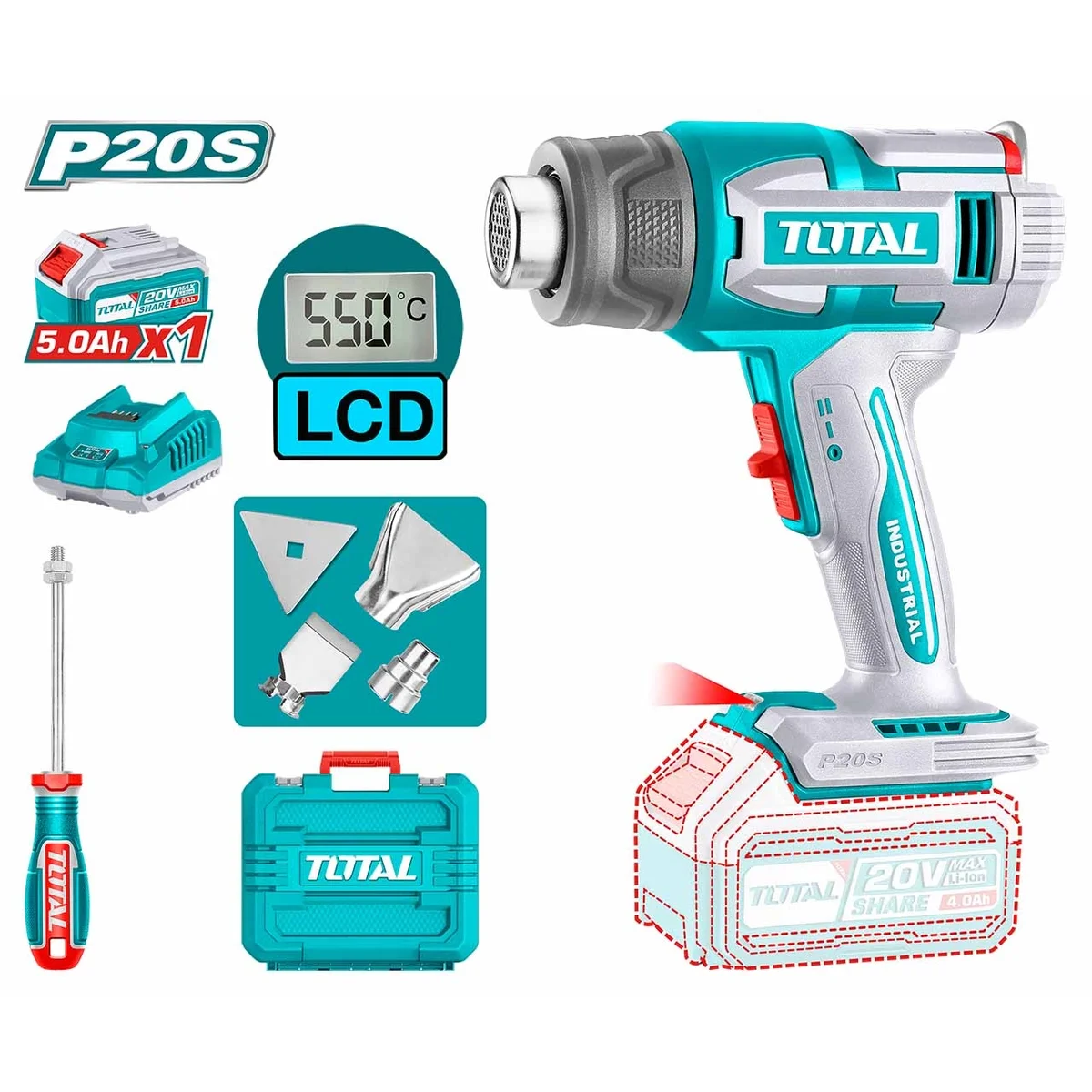 TBLI20035 Li-ion Heat Gun