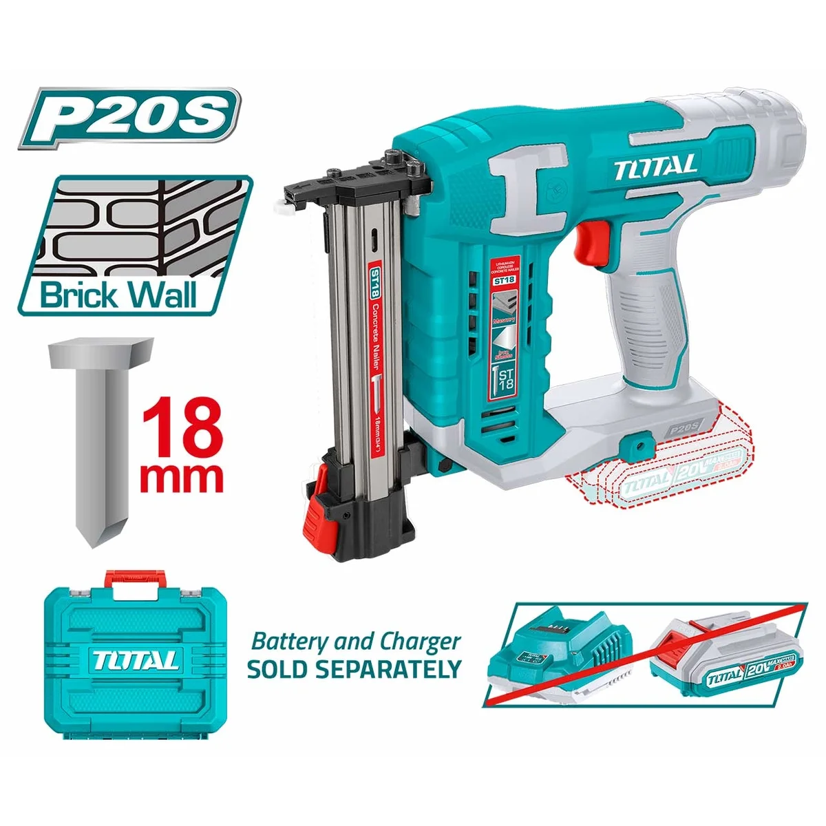TCSTLI3805 Li-ion Brick Nailer