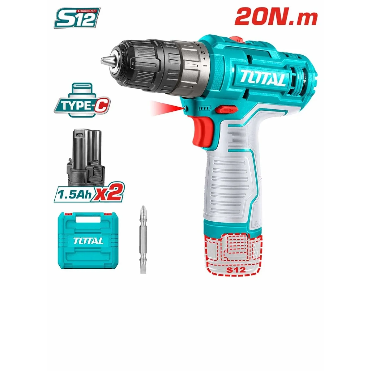 TDLI12202 Li-ion Cordless Drill