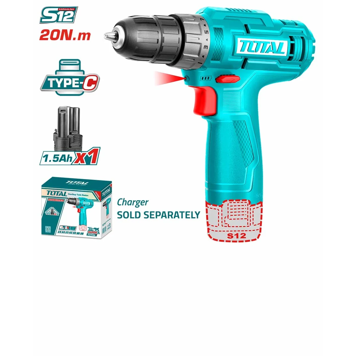 TDLI12428 Li-ion Cordless Drill