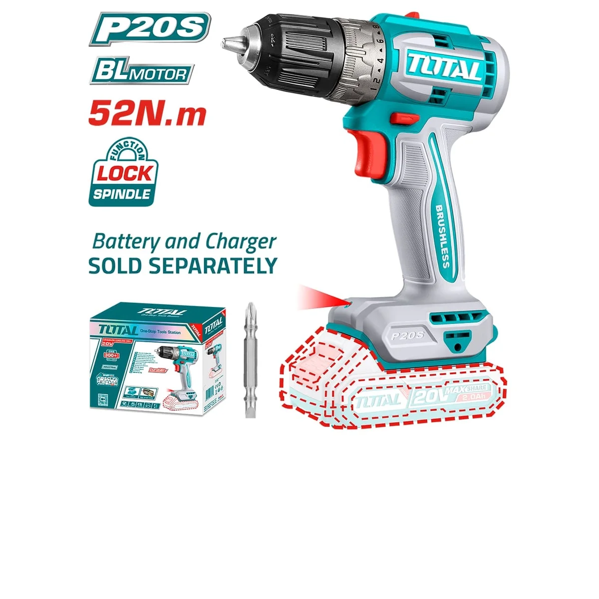 TDLI204531 Li-ion Brushless Drill