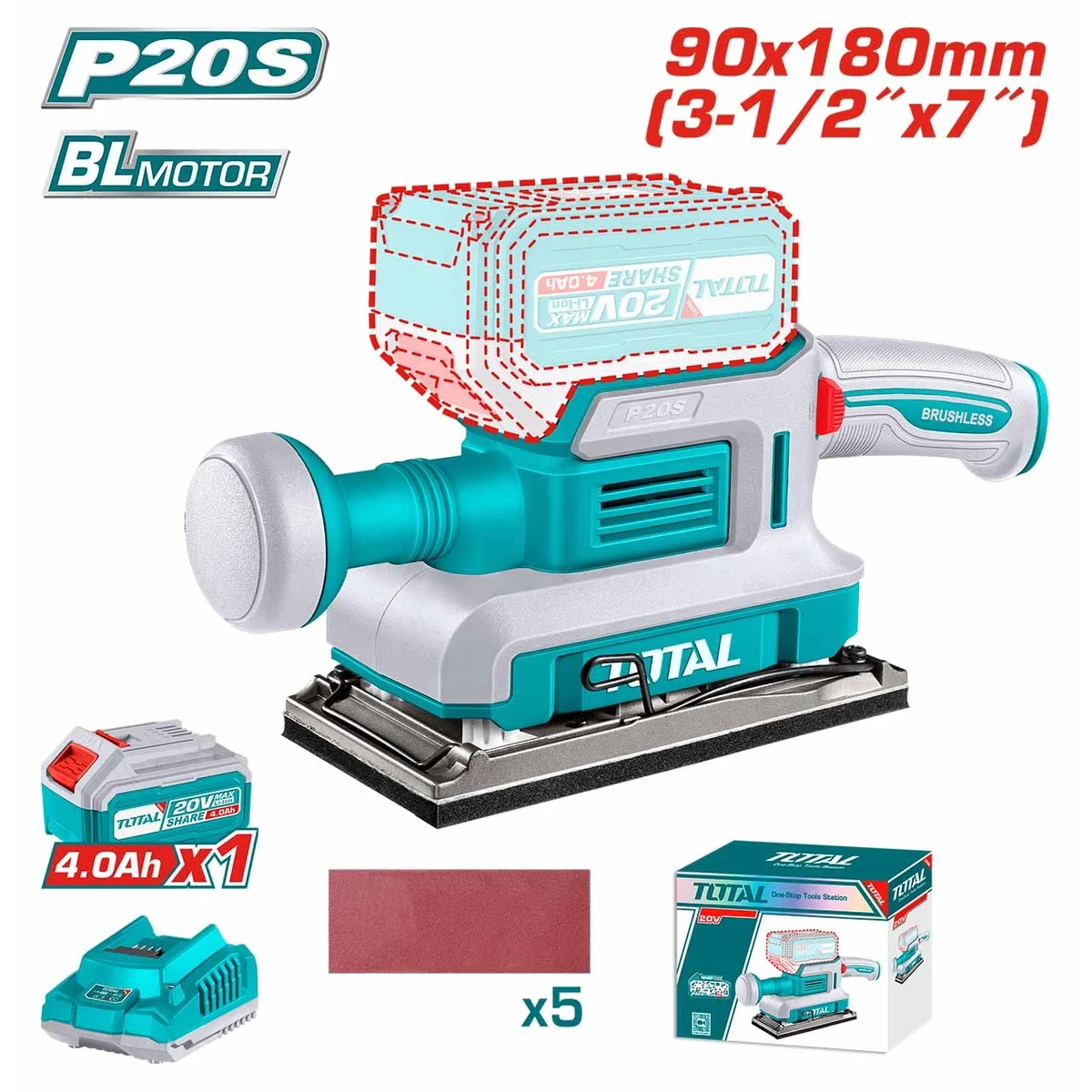 TFSLI20311 Li-ion Finishing Sander