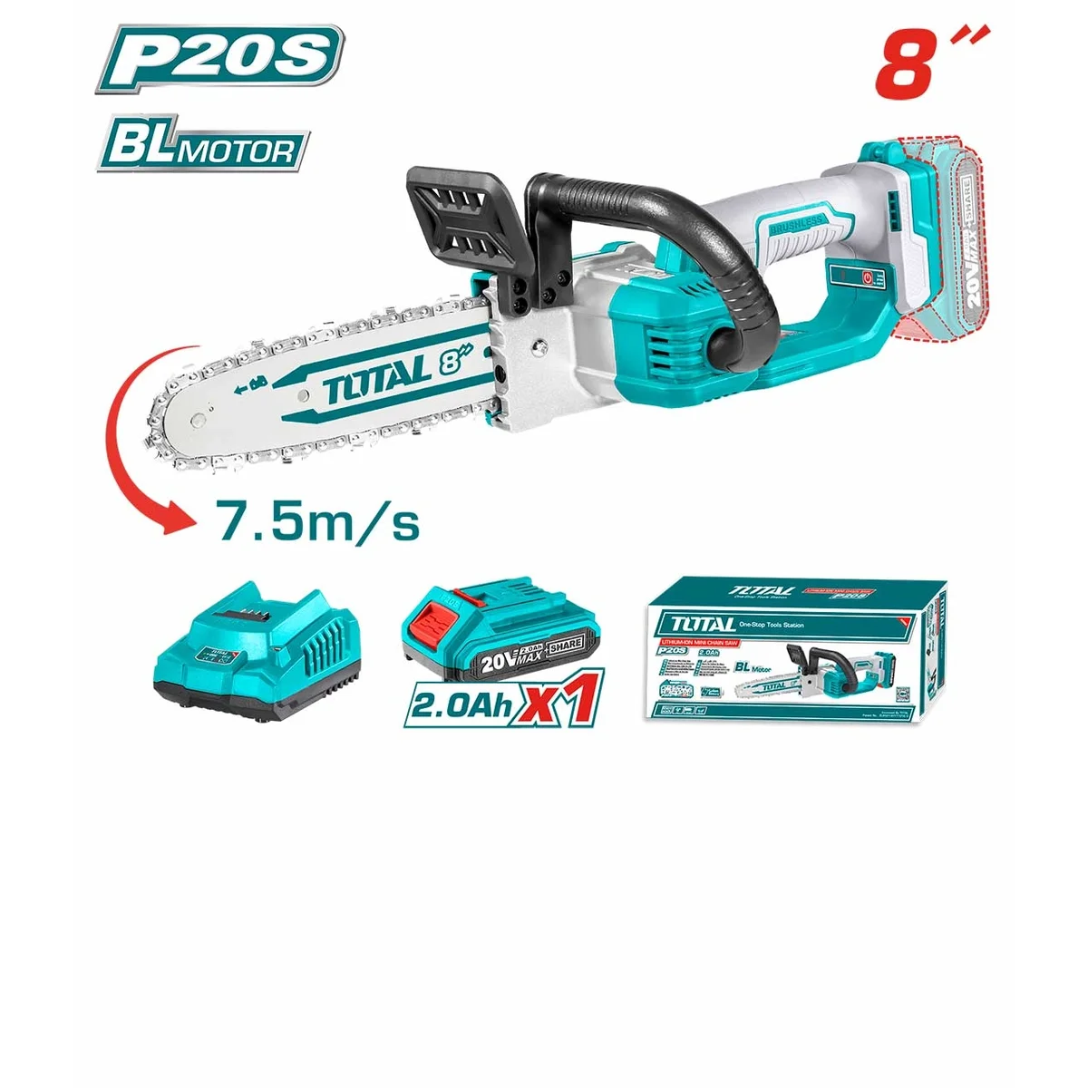 TGSLI20851 Li-ion Brushless Chain Saw