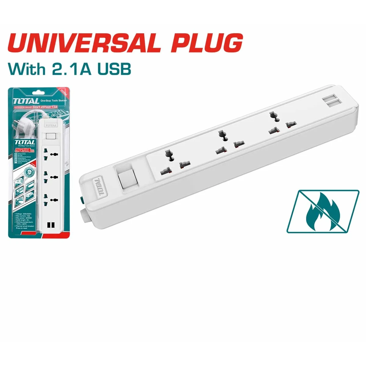 THES13041VSB Extension Socket