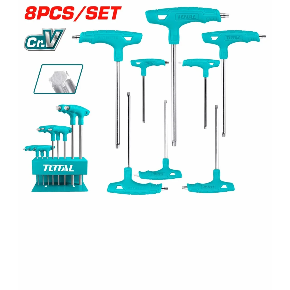 THHW80836 8 Pcs T-handle Torx Wrench Set
