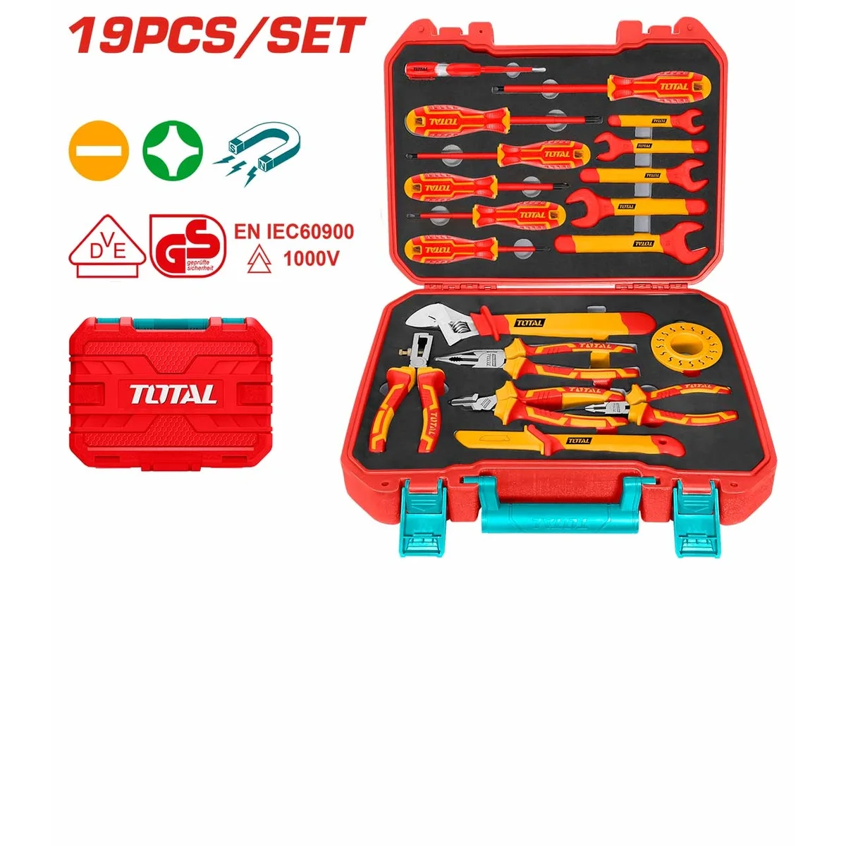 THKITH1901 19 Pcs Insulated Hand Tools Set
