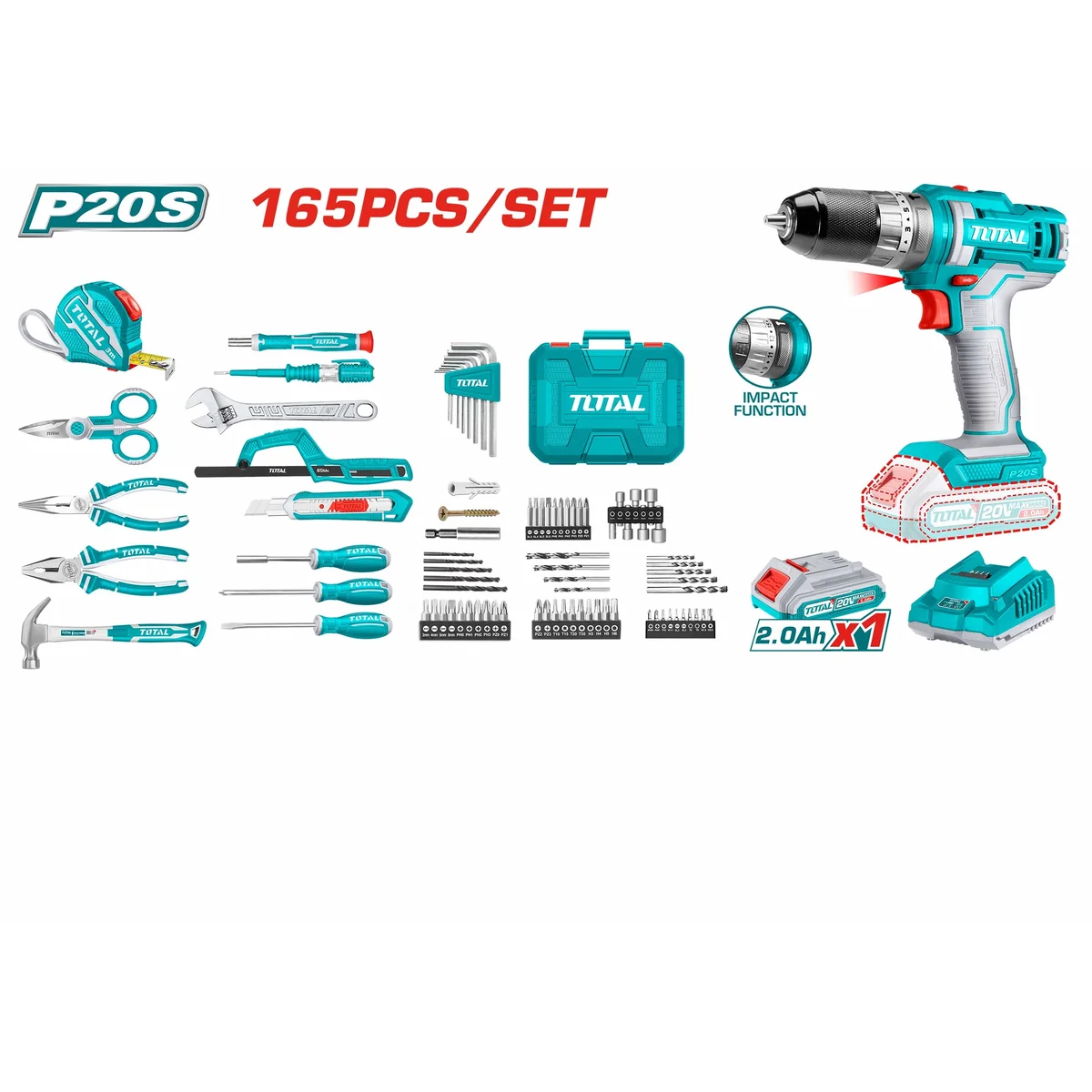 THKTHP11652 165 Pcs Tools Set