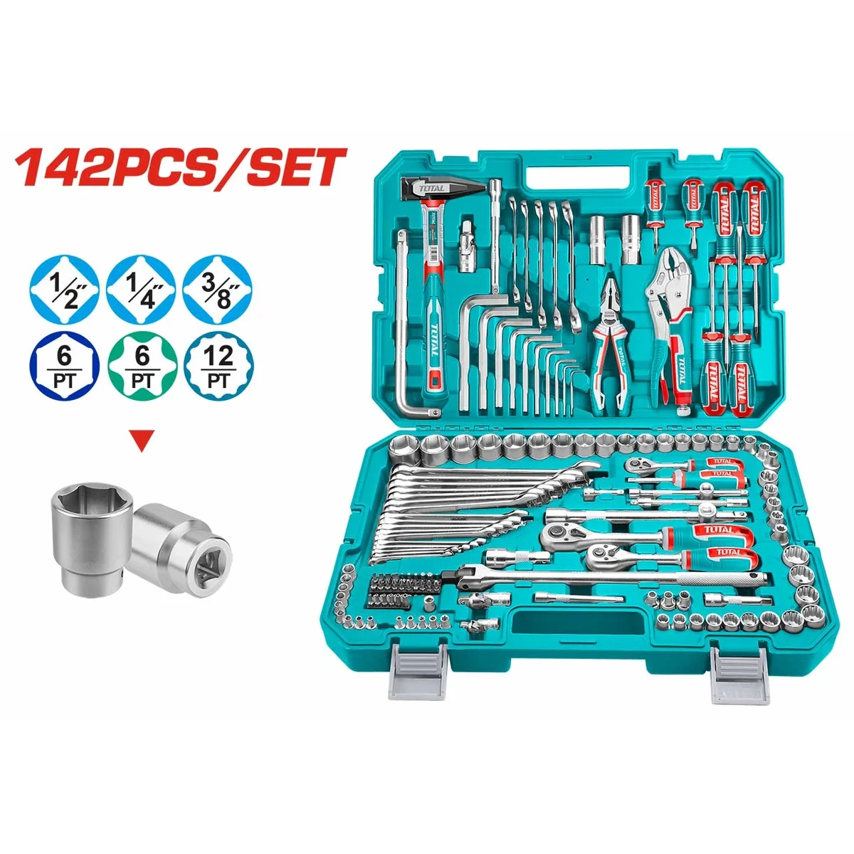 THKTHP21426 142 Pcs Combination Tools Set