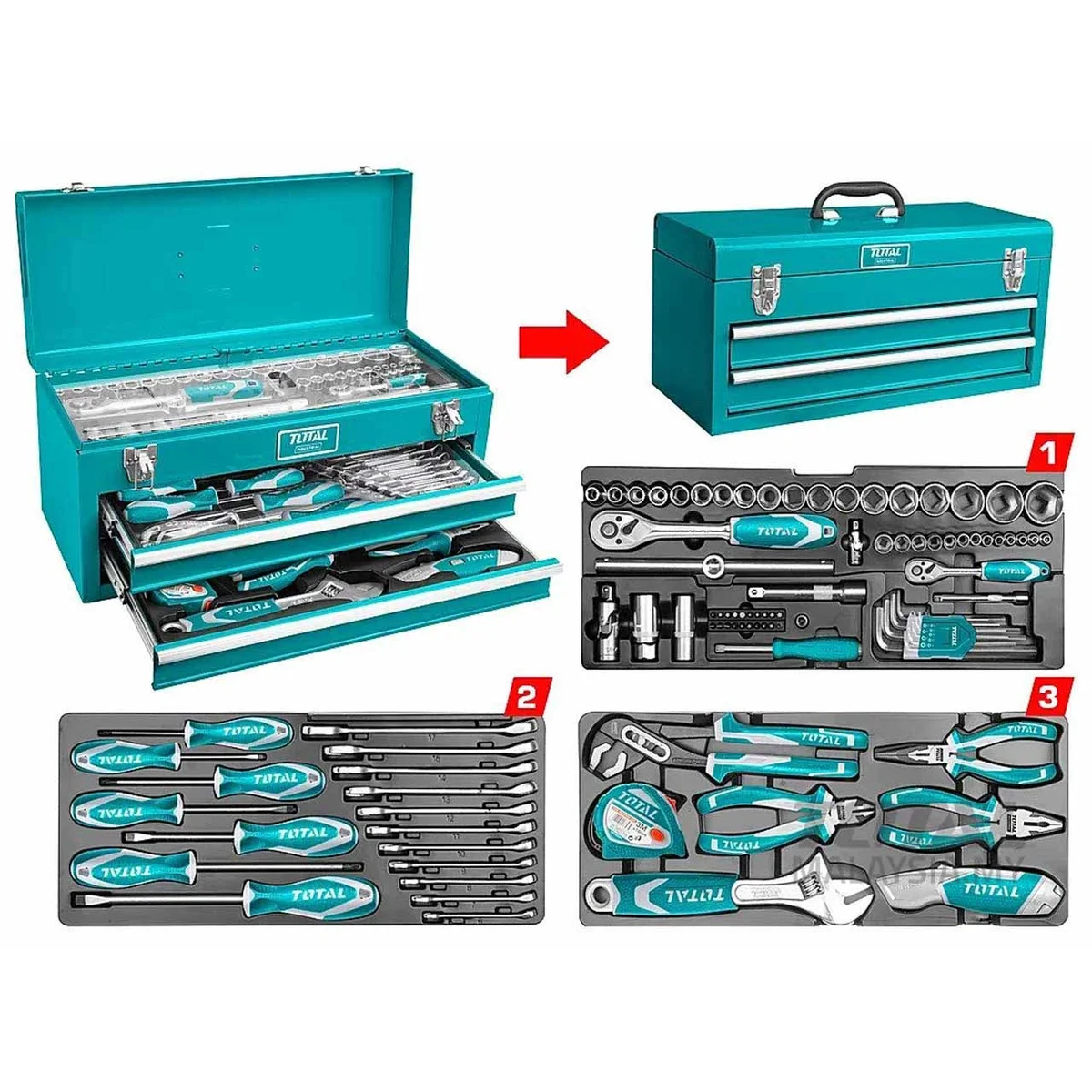 THPTCS70971 97 Pcs Tool Chest Set