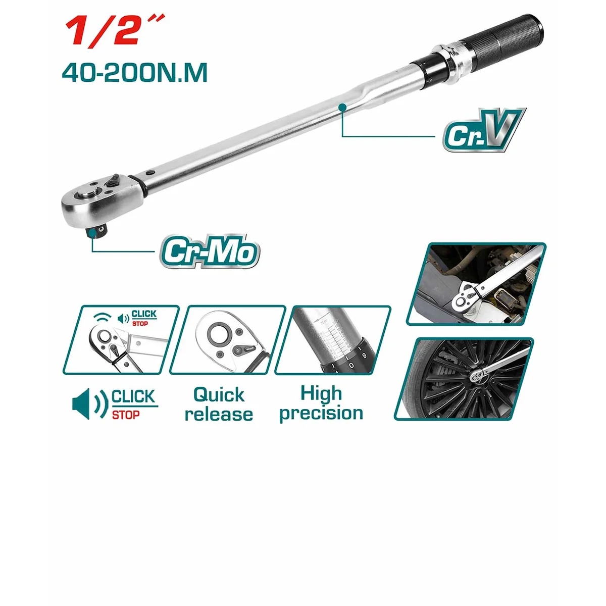 THPTW200N2 1/2″ Adjustable Torque Wrench