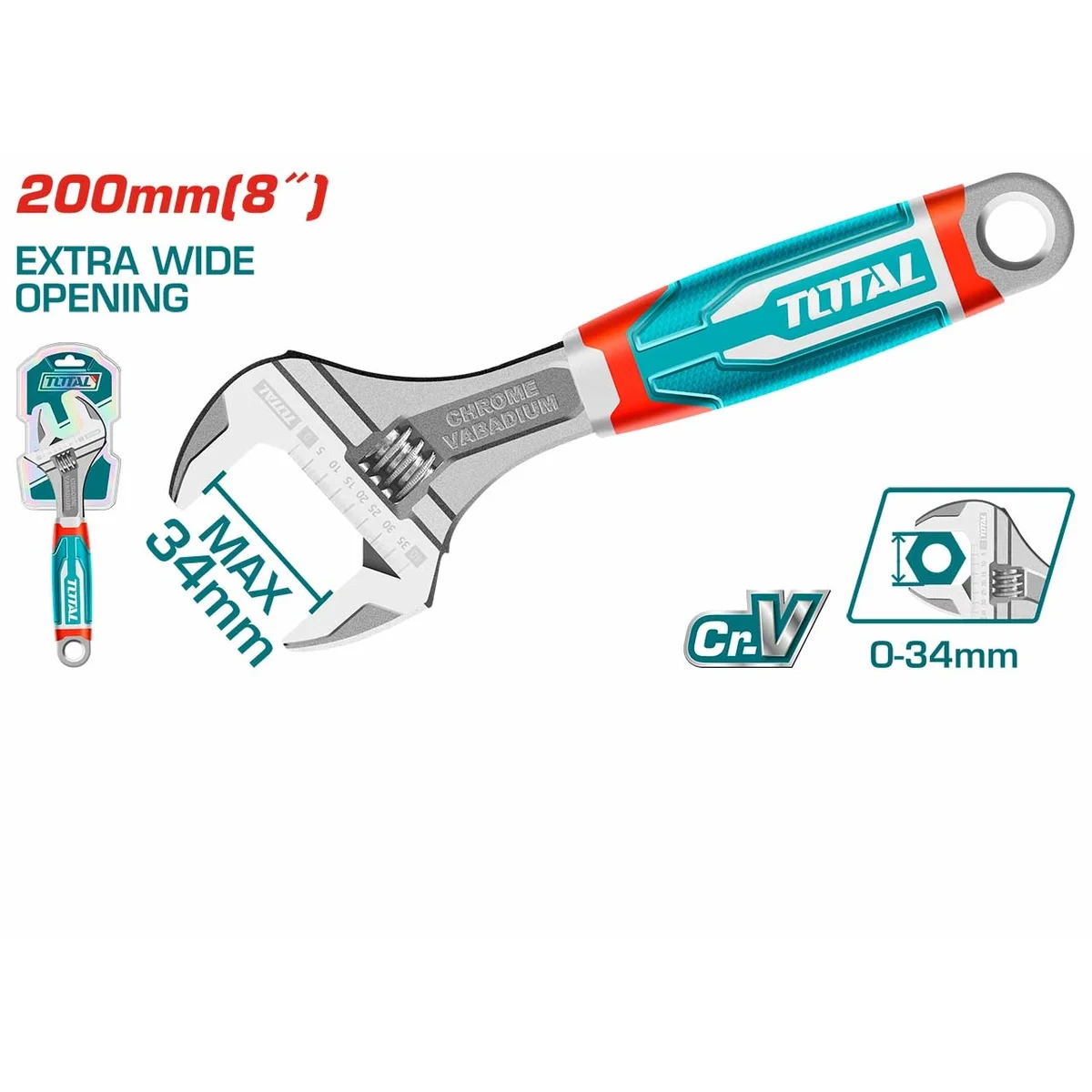THT101086 Adjustable Wrench